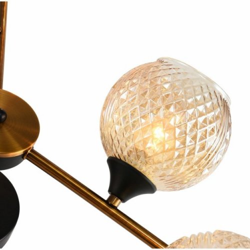 Потолочная люстра Reluce 11341-0.3-06 GOLD BRONZE+BK