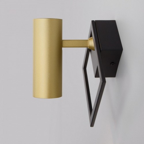 Светодиодный спот Eurosvet Turro 20091/1 LED черный/ золото Светодиодный спот Eurosvet Turro 20091/1 LED черный/ золото