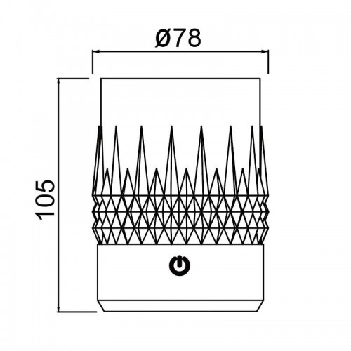 Стакан-светильник Mantra LAX 9084