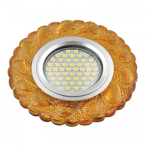Встраиваемый светильник Fametto Luciole DLS-L147 Gu5.3 Glassy/Gold
