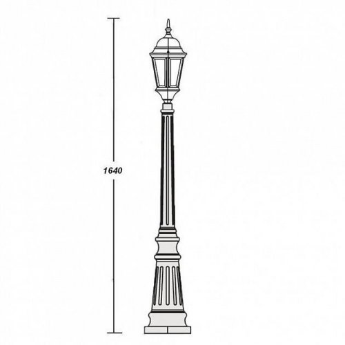 Наземный фонарь Oasis Light 91411L Bl