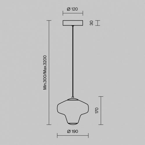 Подвесной светильник Maytoni Sirocco MOD359PL-L6BS3K1