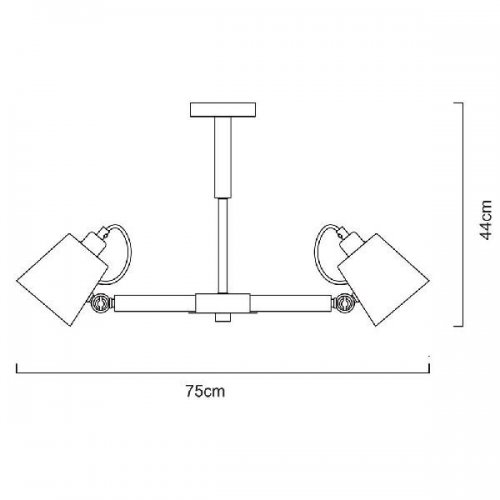Люстра на штанге Arte Lamp Oscar A7141PL-5WH Люстра на штанге Arte Lamp Oscar A7141PL-5WH