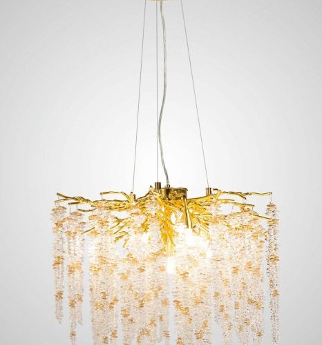 Подвесная люстра AM Group DIAMAND D600 Gold