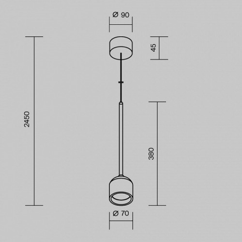 Уличный светильник подвесной Maytoni Apex O491PL-L6W3K