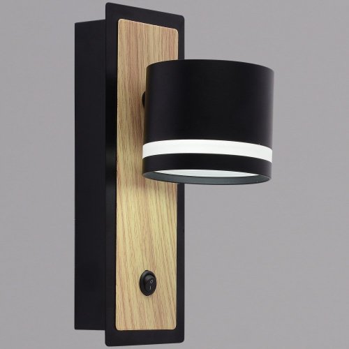 Бра  22540-0.2-01 BK+WOOD