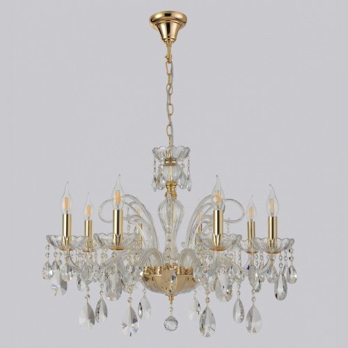 Подвесная люстра Crystal Lux MONICA SP8 GOLD Подвесная люстра Crystal Lux MONICA SP8 GOLD