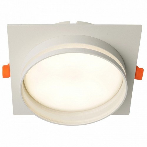 Светильник встраиваемый Feron DL703 LUNA потолочный GX70 белый квадрат 51099