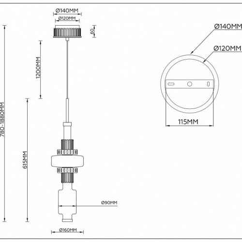 Подвесной светильник Ambrella Light LH LH53121