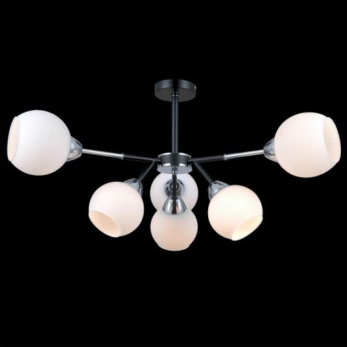 Потолочная люстра Illumico IL0715-6CSQ-24 BK CR LIBRA Потолочная люстра Illumico IL0715-6CSQ-24 BK CR LIBRA