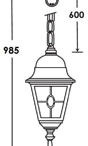 Уличный светильник подвесной Oasis Light QUADRO M lead GLASS 79905MlgY Bl Уличный светильник подвесной Oasis Light QUADRO M lead GLASS 79905MlgY Bl