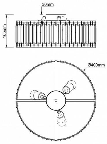 Потолочный светильник Escada Unona 2116/3