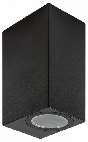 Уличный настенный светильник Uniel UUL-P42A 2х6W/GU10 IP65 BLACK UL-00010513