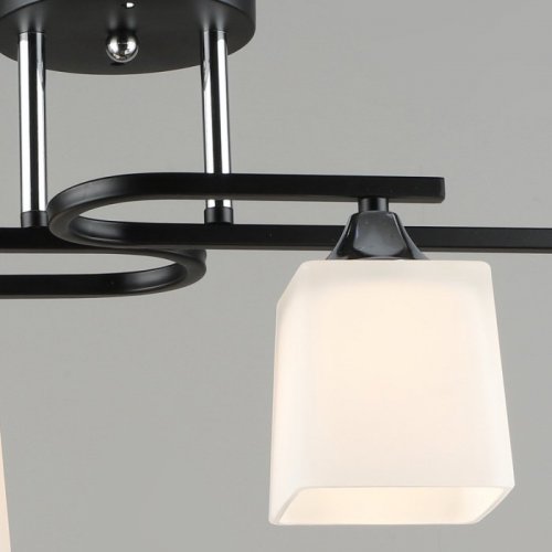 Потолочная люстра 06194-0.3-04 BK+CH Потолочная люстра 06194-0.3-04 BK+CH