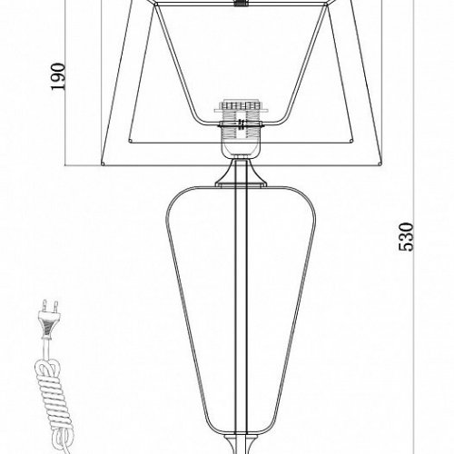 Интерьерная настольная лампа Maytoni Verre Z005TL-01BS