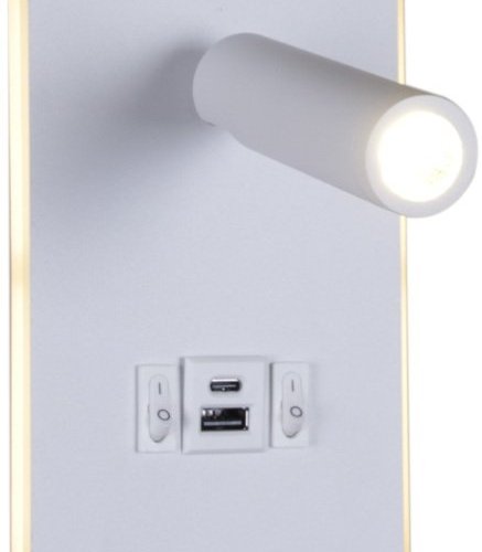 Настенный светодиодный светильник Reluce 86204-9.2-001KT LED12W+USB WT Настенный светодиодный светильник Reluce 86204-9.2-001KT LED12W+USB WT