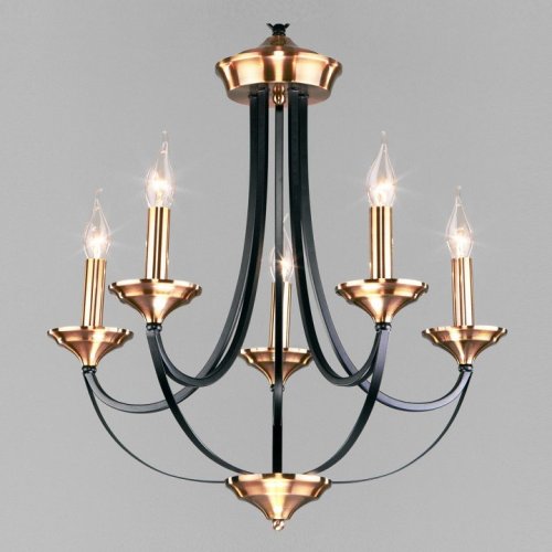 Подвесная люстра Eurosvet Lazzaro 60098/5 черный Подвесная люстра Eurosvet Lazzaro 60098/5 черный