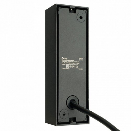 Светильник садово-парковый Feron DH024, на стену, 2*GU10 MR11 230V, черный