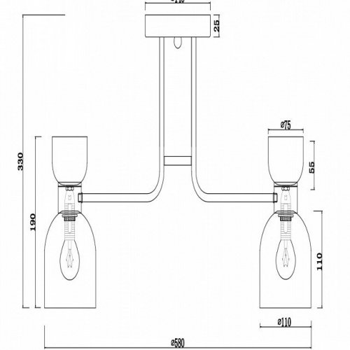 Потолочная люстра Freya Isla FR5094PL-05G