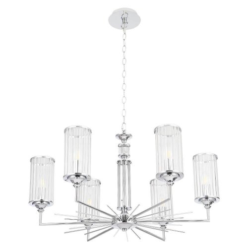 Подвесная люстра Crystal Lux Gloria SP6 Chrome Подвесная люстра Crystal Lux Gloria SP6 Chrome