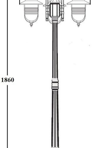 Наземный фонарь Oasis Light TITAN 84708B 10 Bl Наземный фонарь Oasis Light TITAN 84708B 10 Bl