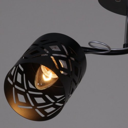 Потолочная люстра Reluce 08267-0.3-02 BK+CR Потолочная люстра Reluce 08267-0.3-02 BK+CR