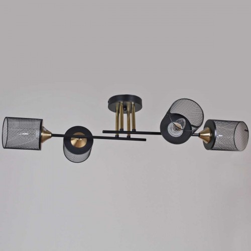 Потолочная люстра Reluce 38460-0.3-04 BK+COPPER