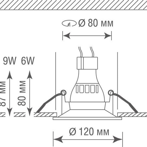 Точечный светильник Donolux Decoro DL209G