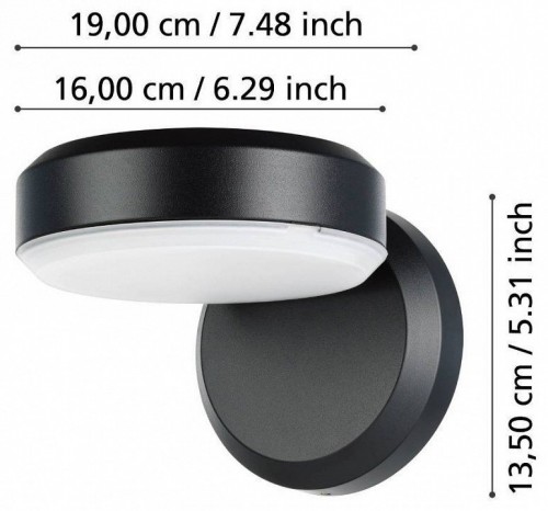 Уличный настенный светодиодный светильник Eglo Fornaci 900673