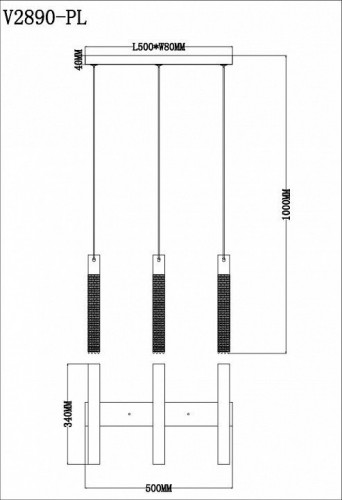 Подвесной светодиодный светильник Moderli Novas V2890-PL