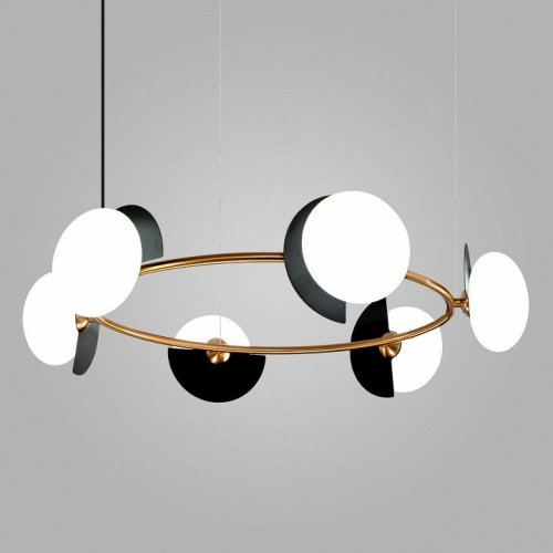 Подвесной светильник Eurosvet Moity 70150/6 черный/латунь