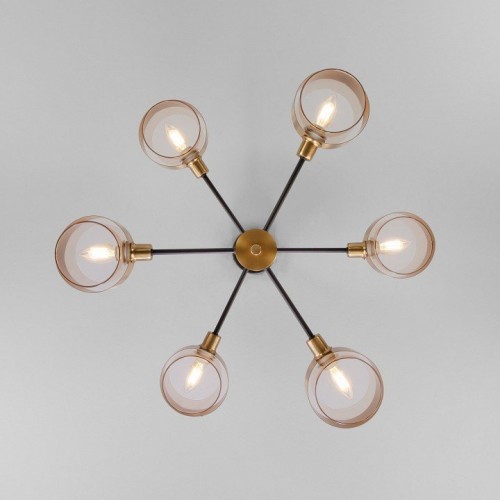 Потолочная люстра Eurosvet 70127/6 черный Потолочная люстра Eurosvet 70127/6 черный