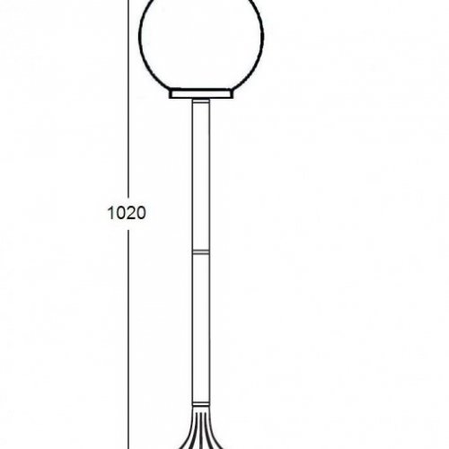 Наземный фонарь Oasis Light 88206S Bl