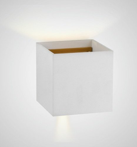 Настенный светильник AM11 AM113-2X5W WH+GL