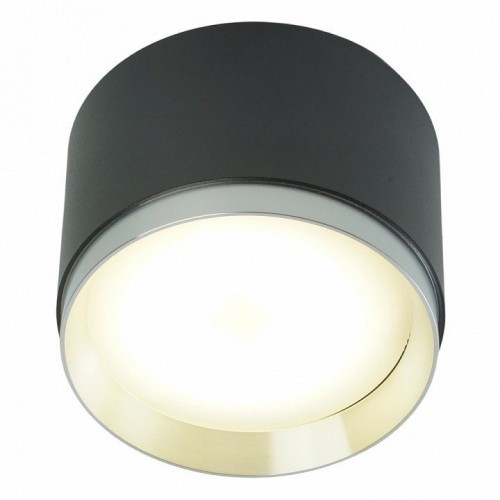 Светильник потолочный Feron Barrel DUET HL459 12W, 230V,GX53, черный + хром IP20
