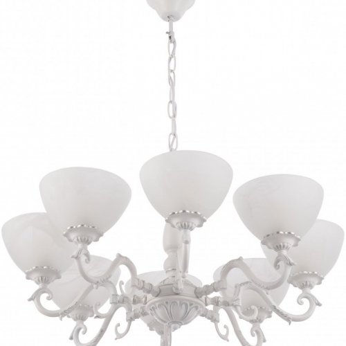 Подвесная люстра AM340518 340518/8 WT+SL Подвесная люстра AM340518 340518/8 WT+SL