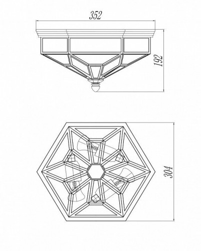 Потолочный светильник Maytoni Zeil H356-CL-03-BZ Потолочный светильник Maytoni Zeil H356-CL-03-BZ