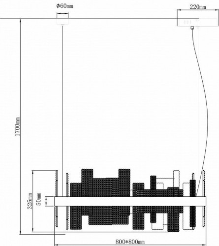 Подвесная светодиодная люстра Wertmark LOTTA WE461.02.303
