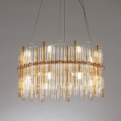 Подвесная люстра Arte Lamp Crystalla A4111LM-16GO Подвесная люстра Arte Lamp Crystalla A4111LM-16GO