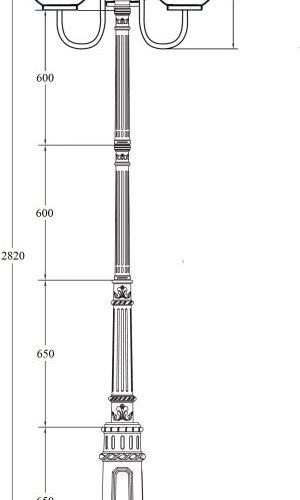 Наземный фонарь GLOBO L 88210LB/10/E7 Bl