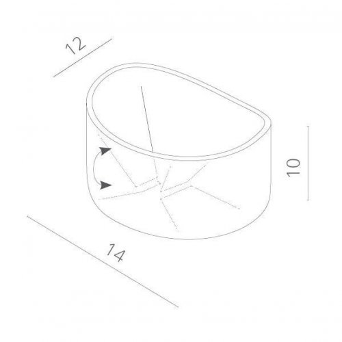 Настенный светильник Arte Lamp 1415 A1415AL-1GY