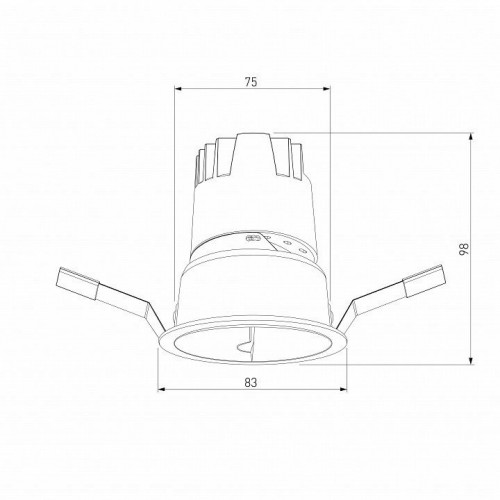 Встраиваемый светодиодный светильник Elektrostandard Inline 25090/LED 10W 4000K белый/хром a064611