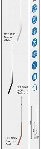 Подвесной светильник Mantra Boomerang 9357+9240 (1L)