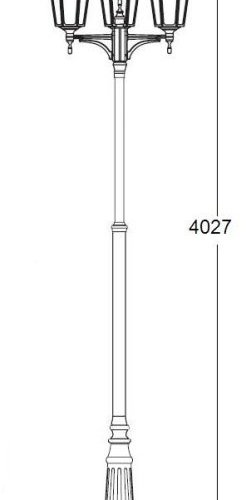 Наземный фонарь ALBORG L 79710LB/A2 09 Bl