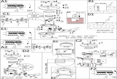Грунтовый светильник Eglo Lamedo 93482