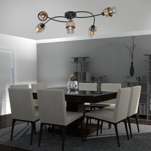 Потолочная люстра Escada 1139 1139/5P Black/Gold