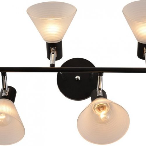 Потолочная люстра Reluce 01553-3.3-04B BK+CR