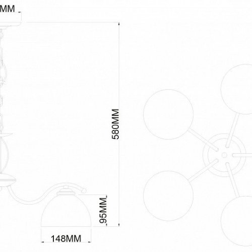 Потолочная люстра Rivoli Valerie 9169-305 Б0060980
