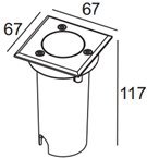 Встраиваемый светильник уличный Oasis Light 77278 SS Встраиваемый светильник уличный Oasis Light 77278 SS
