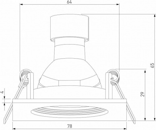 Встраиваемый светильник Elektrostandard 25055/01 a067707 Встраиваемый светильник Elektrostandard 25055/01 a067707